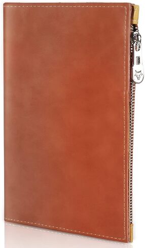 Leather Travel Wallet, RFID passport wallet for travel, with Zippered Pocket and Cash Slot, for Secure Traveling and Documentation Organizer (Denim blue) in Saudi Arabia