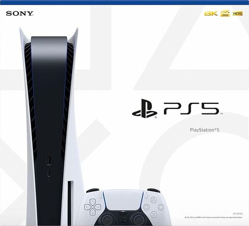 Playstation 5 Disc Version PS5 Console - 4K-TV Gaming, 16GB GDDR6 RAM, 8K Output, WiFi 6. Ultra-High Speed 825GB SSD with U Deal HDMI (Renewed) in Saudi Arabia