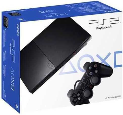 Sony PlayStation 2 Slimline Charcoal Black Console (Renewed) in Saudi Arabia