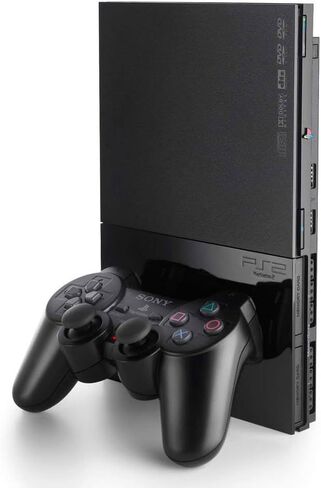 Sony PlayStation 2 Slimline Charcoal Black Console (Renewed) in Saudi Arabia