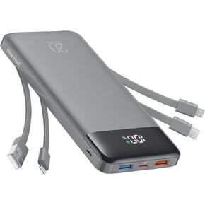 charmast Portable Charger Built-in Cables, 20000mAh Power Bank 6-Output in Saudi Arabia