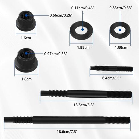 Kylinder Head Stud Bolt Kit 12 نقطة ، متوافقة مع 2004-Newer LS1 LS3 5.3L 5.7L 6.0L LOVINES ، 2004-2019 CHEVY LS1 LS6 L98 4.8L 5.3L 6.0L LOVINES 234-4317 in Kuwait