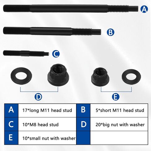 Kylinder Head Stud Bolt Kit 12 نقطة ، متوافقة مع 2004-Newer LS1 LS3 5.3L 5.7L 6.0L LOVINES ، 2004-2019 CHEVY LS1 LS6 L98 4.8L 5.3L 6.0L LOVINES 234-4317 in Kuwait