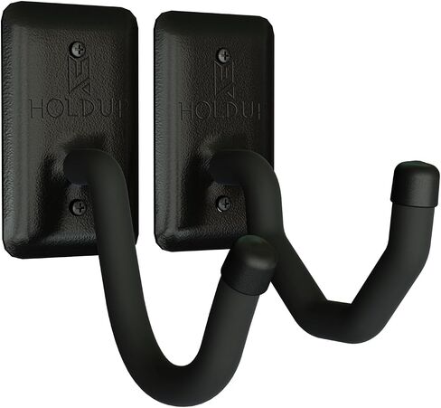 Hold Up Displays - Horizontal Gun Wall Mount for Indoor Display - Shotgun Holder - Bow Wall Hanger - Rifle Wall Mount - Heavy Duty Steel Flatwall Hooks - Made in USA in Saudi Arabia