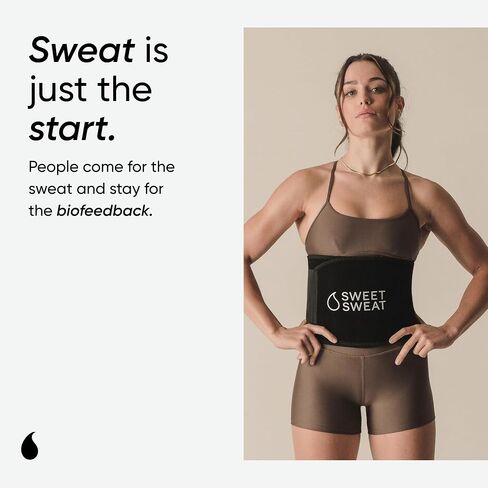 Sports Research Sweet Sweat Waist Trimmer Extra-Coverage (XC) - Premium Fitness Belt w/More Waist Coverage for a Better Sweat - Pink (Small) in Saudi Arabia