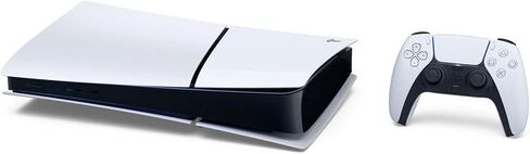 PlayStation 5 Slim Digital with 1TB SSD Storage, Wireless Dualsense Controller - PS5 Gaming System, White [video game] (Renewed) [video game] in Saudi Arabia