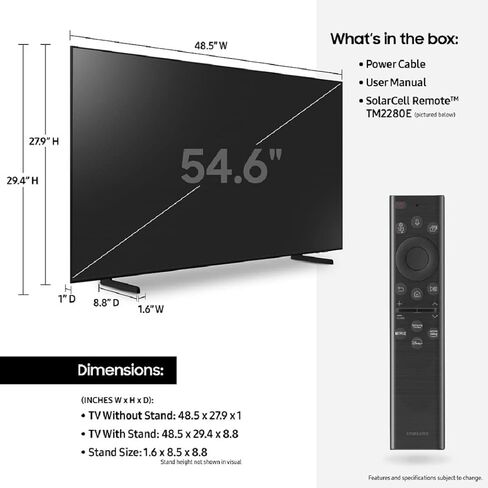 SAMSUNG 65-Inch Class QLED Q60B Series - 4K UHD Dual LED Quantum HDR Smart TV with Alexa Built-in (QN65Q60BAFXZA, 2022 Model) in Saudi Arabia