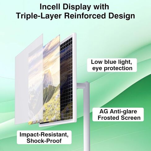 تلفزيون ذكي محمول 32 بوصة على عجلات، شاشة لمس ذكية 4K، جهاز لوحي للتليفزيون المحمول، أندرويد 13، بطارية (5-8 ساعات)، كاميرا 4K، دوران دوار كامل، (8RAM+128GB) جهاز تحكم عن بعد صوتي (32 بوصة Pro) in Saudi Arabia