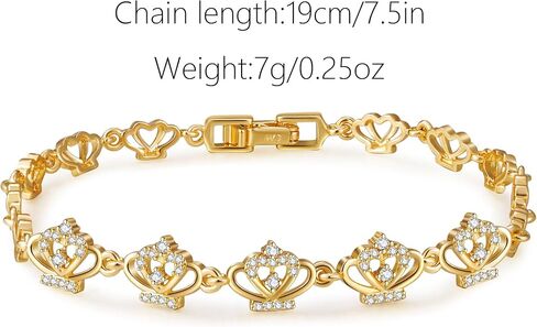 ‌Heart Charm Bracelet for Women - 14K gold plated bracelets for women with Heart Pendant, Delicate Jewelry Gift for Her，adjustable bracelets for women in Saudi Arabia