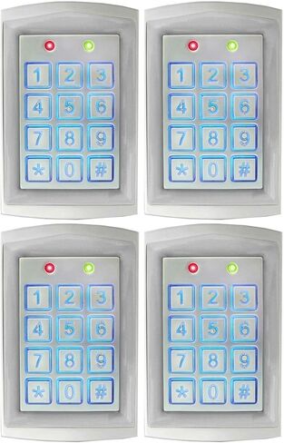 غلاف سيكو لارم SK-1323-SDQ محكم الغلق مقاوم للطقس قائم لوحة مفاتيح رقمية الوصول منفردة (عبوة من 3)، حتى 1010 مستخدم، قارئ قرب، مفاتيح بإضاءة خلفية للاستخدام الليلي in Kuwait