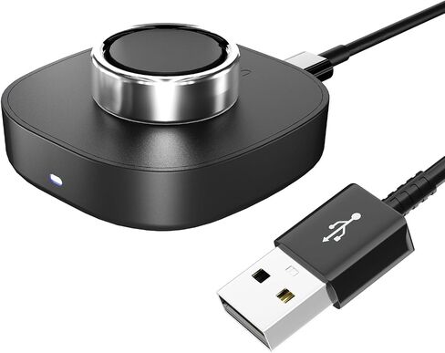 شاحن لـ Oura Ring 4/ سيراميك - مقاس 7 - قاعدة شحن سريعة مع كابل USB-C بطول 3 أقدام، قاعدة شحن بديلة سريعة متوافقة مع Oura Ring Gen 4 in Saudi Arabia