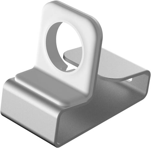 Watch Charging Stand Holder for Nightstand - Compact Dock Station Compatible with Apple Watch Series 1/2/3/4/5/6/7/8/SE(Silvery) in Saudi Arabia