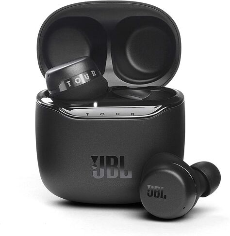 سماعات أذن JBL Tour PRO+ TWS True Wireless Bluetooth، إلغاء الضوضاء، بطارية تصل إلى 32 ساعة، 3 ميكروفونات، شحن لاسلكي، مساعد جوجل وأليكسا مدمج (أسود) InfinityLab، USB-A شحن سريع مدمج in Saudi Arabia