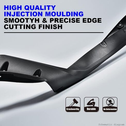 Pit66 Fender Flare ، متوافق مع 2014-2020 سائق Nissan Rogue الأمامي وجانب الراكب من البلاستيك الأسود 2pcs #638609ta1a in Kuwait