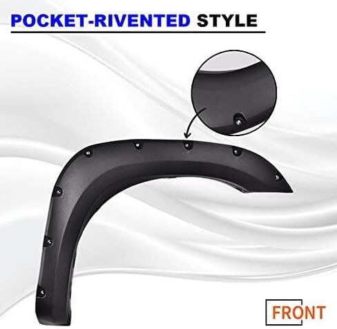 Pit66 Fender Flare ، متوافق مع 2014-2020 سائق Nissan Rogue الأمامي وجانب الراكب من البلاستيك الأسود 2pcs #638609ta1a in Kuwait