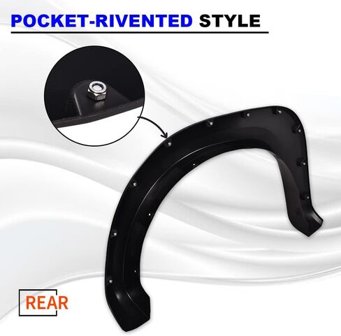 Pit66 Fender Flare ، متوافق مع 2014-2020 سائق Nissan Rogue الأمامي وجانب الراكب من البلاستيك الأسود 2pcs #638609ta1a in Kuwait