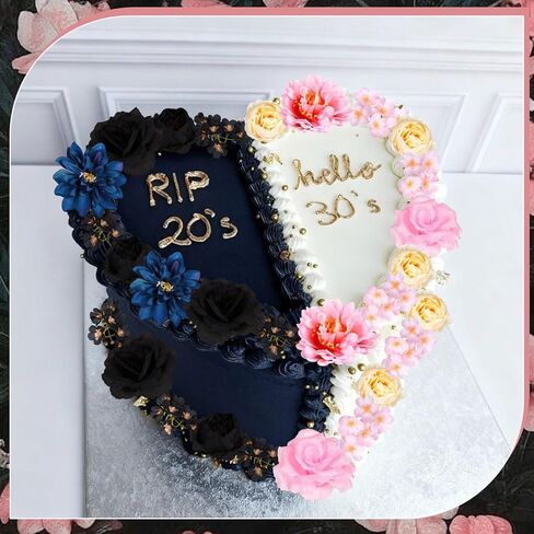 30 Pcs Wildflower Cake Decorations Baby in Bloom Cake Decorations Fake Wildflower Heads Pink Bow Topper for Women Birthday Wedding Bridal Baby Shower Party Picnic in Saudi Arabia