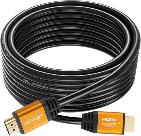 50 Feet 4K HDMI Cable 2.0 HDMI Cord 50ft Support 4K@60Hz UHD 2160P Ethernet 3D ARC with Gold-Plated Connector and Bare Copper Conductor (from 6ft to 100 ft for Choices) in Kuwait