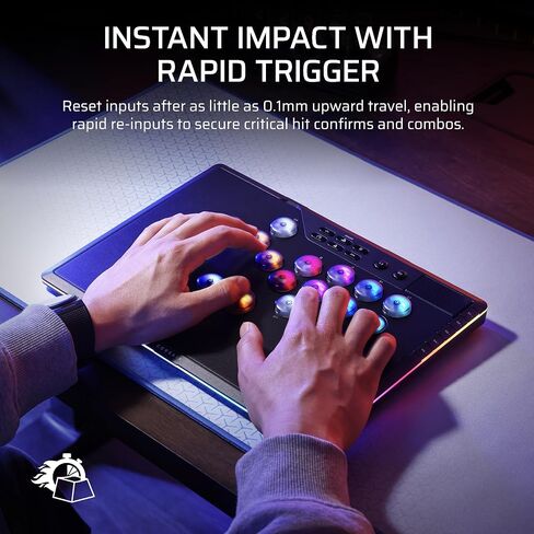 Corsair NOVABLADE PRO Wireless Hall Effect Leverless Controller – 15-Main Key Layout, 1000Hz Polling, 2.4GHz Wireless, SOCD, MGX Hyperdrive Hall Effect Magnetic Switches – PS5, PS4, PC – Black in Saudi Arabia