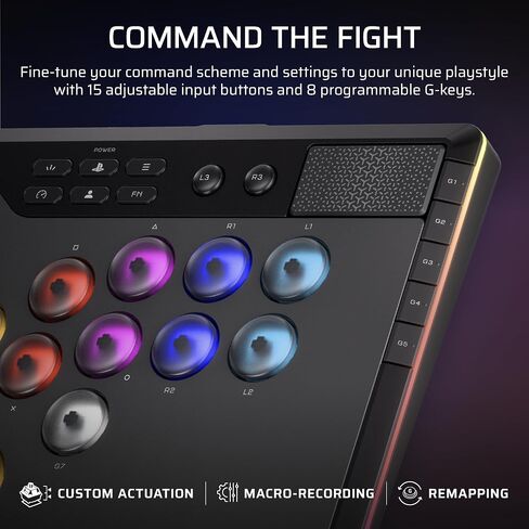 Corsair NOVABLADE PRO Wireless Hall Effect Leverless Controller – 15-Main Key Layout, 1000Hz Polling, 2.4GHz Wireless, SOCD, MGX Hyperdrive Hall Effect Magnetic Switches – PS5, PS4, PC – Black in Saudi Arabia