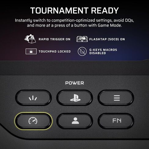 Corsair NOVABLADE PRO Wireless Hall Effect Leverless Controller – 15-Main Key Layout, 1000Hz Polling, 2.4GHz Wireless, SOCD, MGX Hyperdrive Hall Effect Magnetic Switches – PS5, PS4, PC – Black in Saudi Arabia