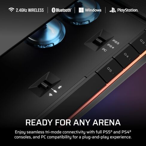 Corsair NOVABLADE PRO Wireless Hall Effect Leverless Controller – 15-Main Key Layout, 1000Hz Polling, 2.4GHz Wireless, SOCD, MGX Hyperdrive Hall Effect Magnetic Switches – PS5, PS4, PC – Black in Saudi Arabia