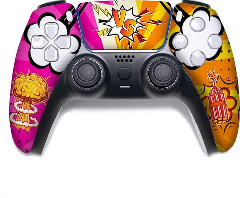 وحدة تحكم Forttnite Leggends Priime المخصصة PS-5 اللاسلكية المتوافقة مع وحدة تحكم Play-Station 5 بواسطة وحدات تحكم BCB | صُنع بفخر في الولايات المتحدة الأمريكية من خلال طباعة HYDRO-DIP الدائمة (ليست مجرد جلد) in Kuwait