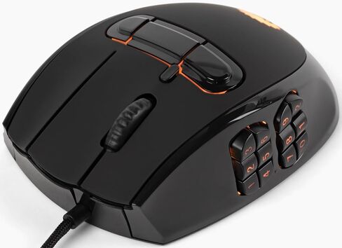 Hedgehog MMO Gaming Mouse - 16 000 DPI - 23 Programmable Buttons - Switch to Joystick Mode with Spring-Loaded Base - PC, Mac, Ubuntu Linux in Saudi Arabia