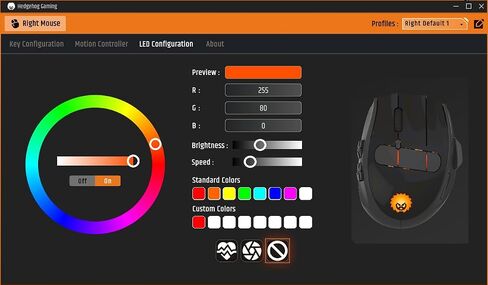 Hedgehog MMO Gaming Mouse - 16 000 DPI - 23 Programmable Buttons - Switch to Joystick Mode with Spring-Loaded Base - PC, Mac, Ubuntu Linux in Saudi Arabia