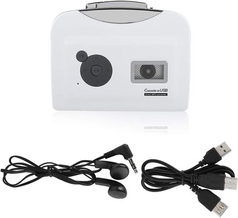 Cassette to MP3 Converter,Portable Tape Player Captures MP3 Audio Music via USB, Music Player Suitable for Laptops and Computers in Saudi Arabia