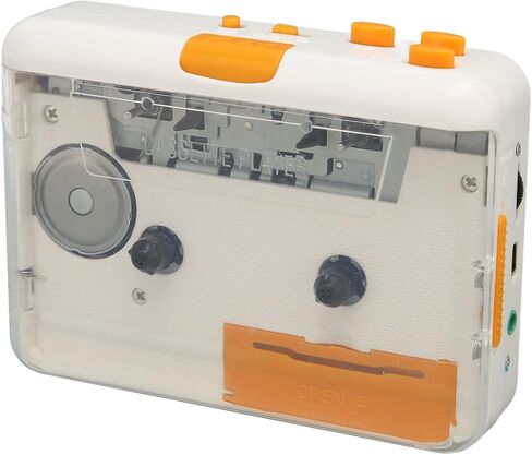 USB Cassette to MP3 Converter, USB Cassette Player with Tape Converter Software, Cassette Tape Converter with Headphones and USB Cable for Ipod PC in Saudi Arabia