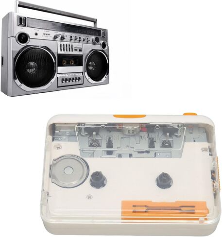 USB Cassette to MP3 Converter, USB Cassette Player with Tape Converter Software, Cassette Tape Converter with Headphones and USB Cable for Ipod PC in Saudi Arabia