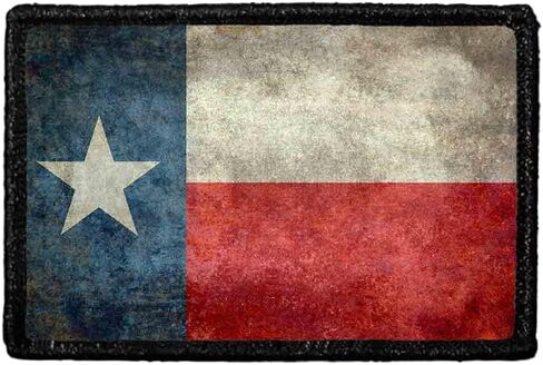 Texas State Flag - Conged - Color Morale Patch | ربط وحلقة نعلق للقبعات ، الجينز ، سترة ، معطف | 2x3 في | عن طريق سحب التصحيح in Saudi Arabia