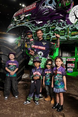 Monster Jam Zip Up Coverall Toddler to Little Kid Grave Digger in Saudi Arabia