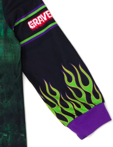 Monster Jam Zip Up Coverall Toddler to Little Kid Grave Digger in Saudi Arabia