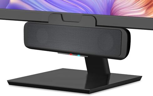 Cyber Acoustics USB & Bluetooth Speaker Bar (CA-2890BT) – USB Powered Speaker with Speakerphone for PC and Bluetooth to Simultaneously Connect to Smartphones, Clamps to Monitor, Convenient Controls in Kuwait