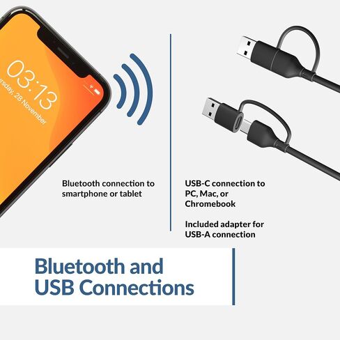 Cyber Acoustics USB & Bluetooth Speaker Bar (CA-2890BT) – USB Powered Speaker with Speakerphone for PC and Bluetooth to Simultaneously Connect to Smartphones, Clamps to Monitor, Convenient Controls in Kuwait