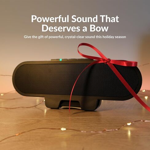 Cyber Acoustics USB & Bluetooth Speaker Bar (CA-2890BT) – USB Powered Speaker with Speakerphone for PC and Bluetooth to Simultaneously Connect to Smartphones, Clamps to Monitor, Convenient Controls in Kuwait