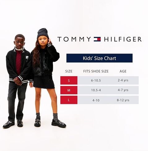 Tommy Hilfiger Kids Athletic Socks - 6 Pack Breathable No Show Low Cut Ankle Socks for Boys and Girls (Sizes: S-L) in Saudi Arabia
