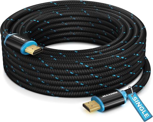 كابل HDMI 4K Ultra HD 25 قدم (5 حزم) كابل HDMI 2.0 مجدول من النايلون، سرعة عالية 18 جيجابت في الثانية 4K60 هرتز HDR، ثلاثي الأبعاد، 2160p، 1080p، HDCP 2.2، ARC، كابلات HDMI للشاشات، HDTV in Kuwait