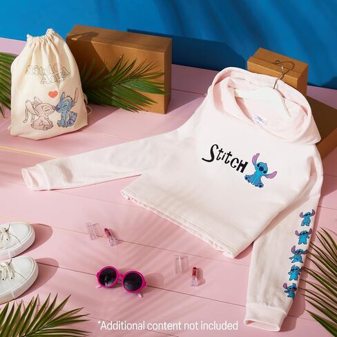 Disney Stitch Hoodie for Girls and Teens Comfy Cropped Top Cute Clothes for Kids in Saudi Arabia