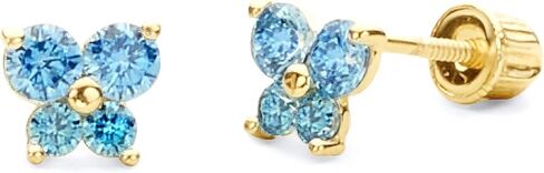 14k REAL Yellow Gold Butterfly Stud Earrings with Screw Back in Saudi Arabia