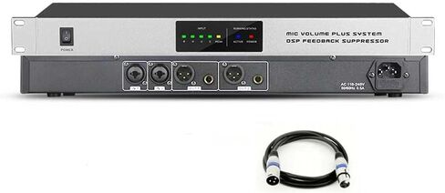 Professional KTV Digital Pre-stage Effector, Anti-Howling Audio Processor, Ound Transmission Gain Improvement Amount: 5-14dB, 9 Level Inhibition Intensity, For Recording Studios, Bars(2 in 2 out) in Saudi Arabia