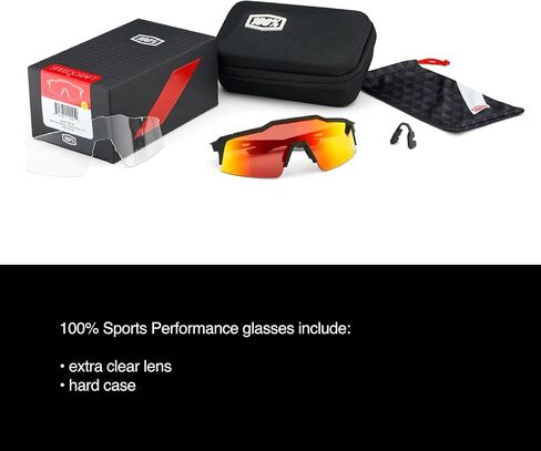 نظارات شمسية 100% S2 Sport Performance لركوب الدراجات (TotalEnergies Team أبيض مطفي/أزرق معدني - عدسات عاكسة متعددة الطبقات باللون الأزرق HiPER) in Saudi Arabia