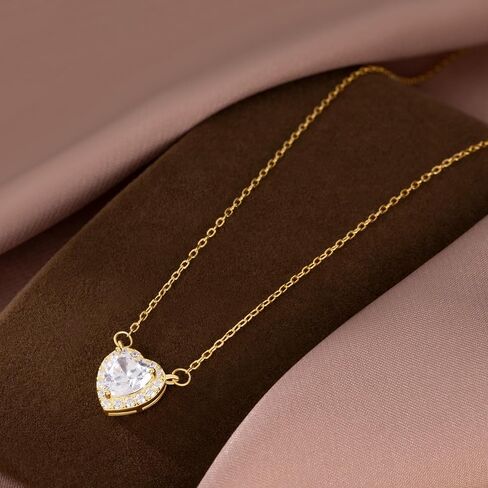 SLUYNZ 925 Sterling Silver CZ Love Choker Necklace for Women Teens Sweet Heart Pendant Necklace for Her Birthday Anniversary in Saudi Arabia