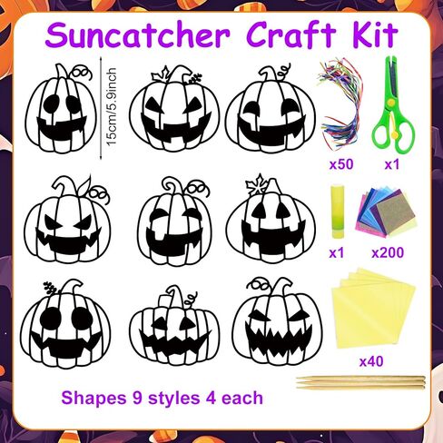 EggSun 36 Sets Mandala Suncatchers Paper Craft Kit for Kids Adults Ornaments Stained Glass Window Arts and Crafts Kit for VBS Classroom Holiday Birthday Projects Home Party Decorations Ages 4 8 12 in Kuwait