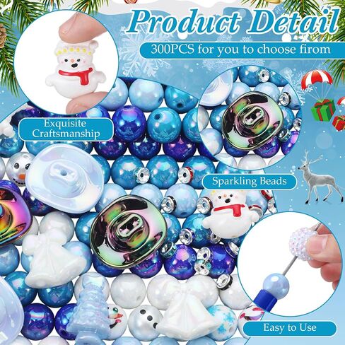 Finecheer 300 PCS حبات بؤرية للأقلام AB Color Acrylic 3D Bocal Colorful Beads Bulk Round Rinestone Spacer for Beadable Pen Keychain Making Jewelry Scarms Darms Crafts (على شكل قوس) in Saudi Arabia