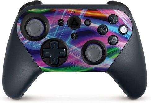 MightySkins Skin Compatible with Amazon Luna Controller - Light Waves | Protective, Durable, and Unique Vinyl Decal wrap Cover | Easy to Apply, Remove, and Change Styles | Made in The USA in Saudi Arabia