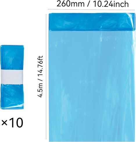 Diaper Pail Refill Bags,8 Packs Extra Thick,Continuous Liner With No Preset Perforations,Leak-Proof&Odor Blocking,For Diaper Pails,Strollers&Travel,Eco-Friendly Baby Essentials,Hold up to 5523 Diapers in Kuwait