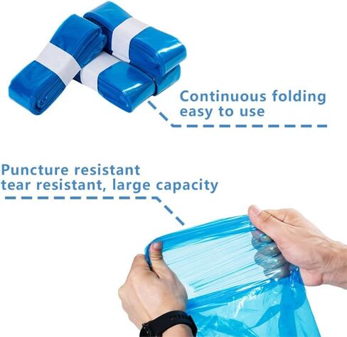 Diaper Pail Refill Bags,8 Packs Extra Thick,Continuous Liner With No Preset Perforations,Leak-Proof&Odor Blocking,For Diaper Pails,Strollers&Travel,Eco-Friendly Baby Essentials,Hold up to 5523 Diapers in Kuwait
